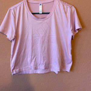 Pink cropped t-shirt